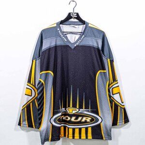 Tour Canada Mesh Hockey Jersey XL VTG 90s Streetwear Skate Hip Hop